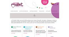 Desktop Screenshot of fondationmallet.fr