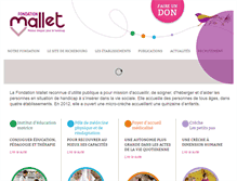 Tablet Screenshot of fondationmallet.fr